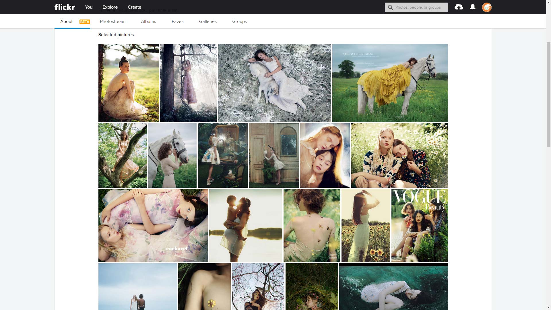 Flickr vừa thiết kế lại trang profile, có thể dùng để khoe portfolio của bạn