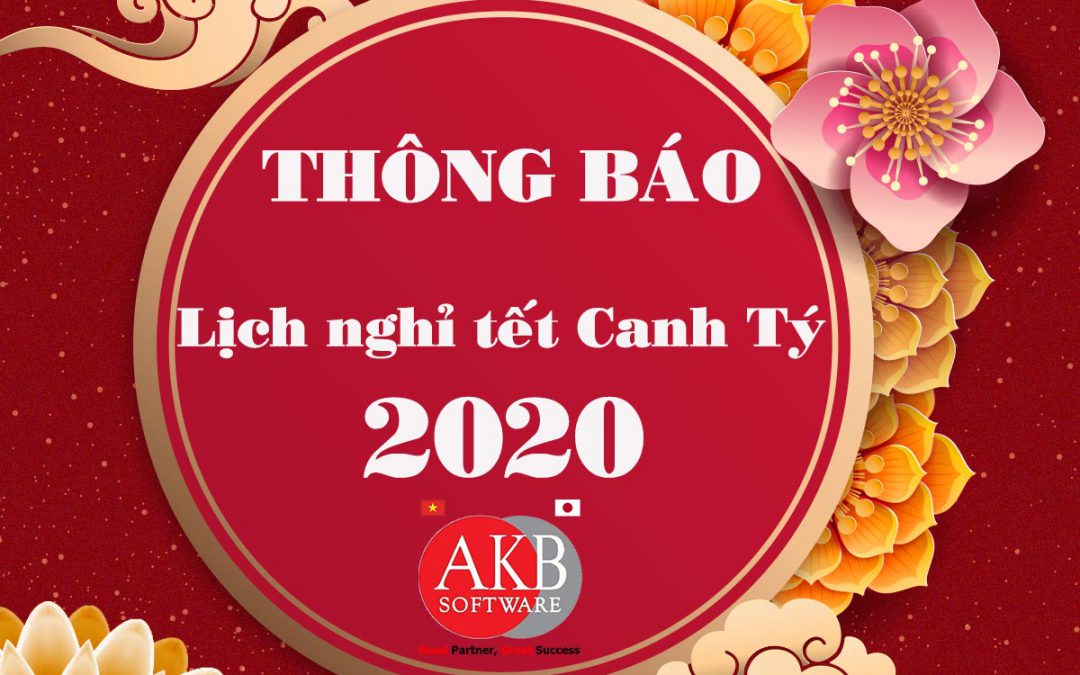 Thông báo lịch nghỉ Tết Canh Tý 2020