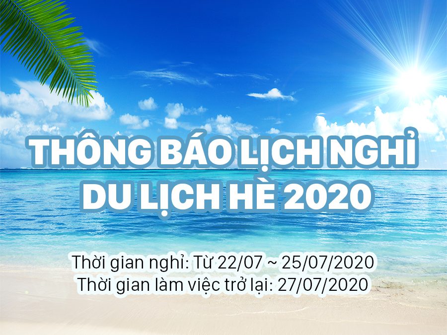 Thông báo du lịch hè 2020