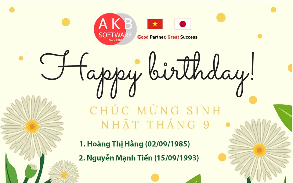 AKB Chúc mừng sinh nhật tháng 9