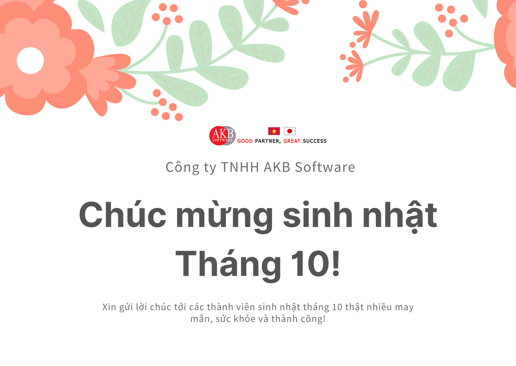 CHÚC MỪNG SINH NHẬT THÁNG 10