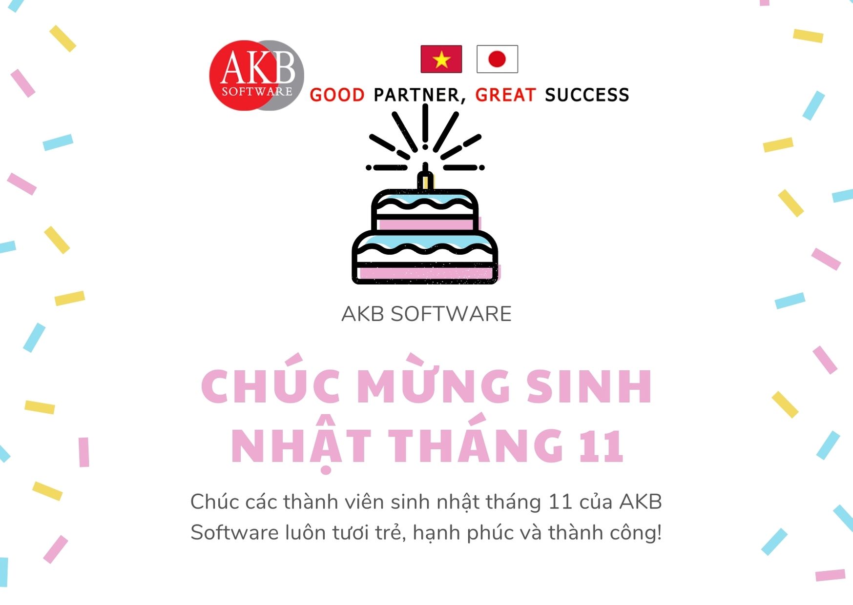 Chúc mừng sinh nhật tháng 11 – AKB SOFTWARE