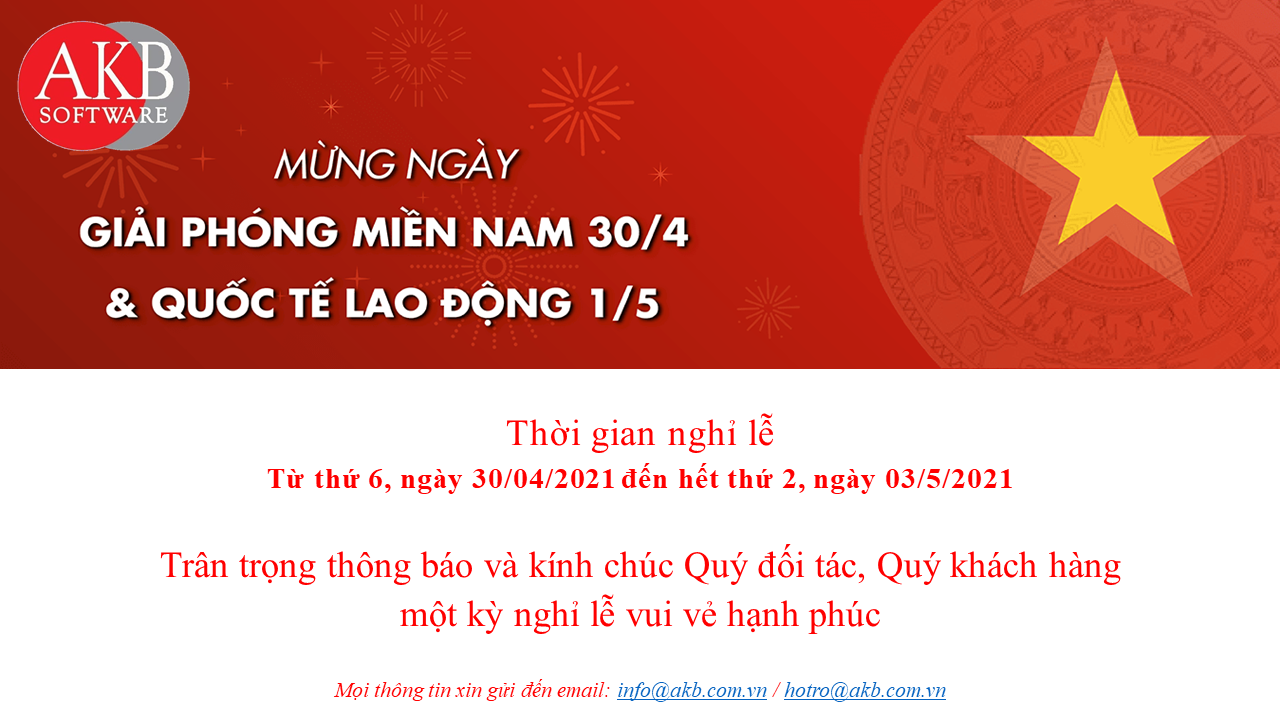 Thông báo nghỉ lễ 30/4 – 01/05/2021