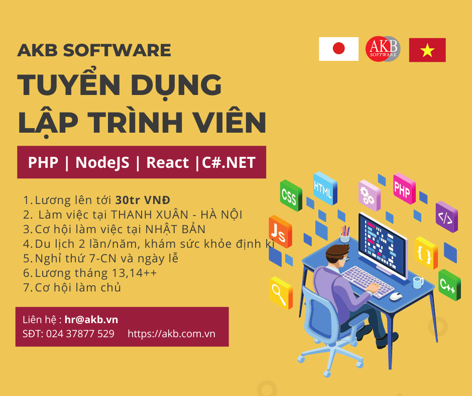 TUYỂN GẤP LẬP TRÌNH VIÊN PHP – 2022