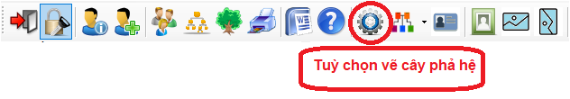 CHỨC NĂNG TUỲ CHỌN HIỂN THỊ CÂY PHẢ HỆ
