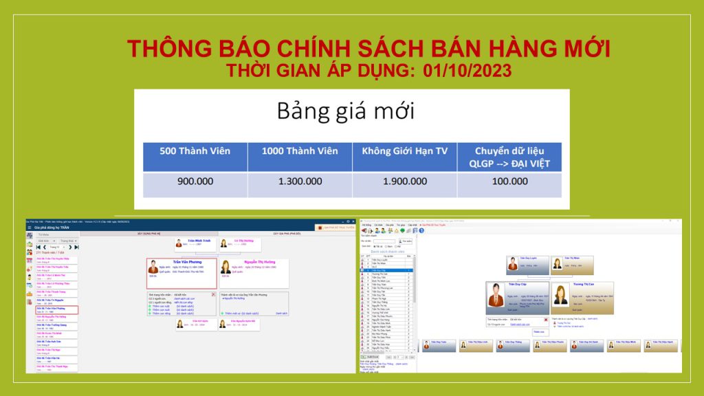 Thong bao chinh sach ban hang moi 1 Gia phả Đại Việt - Dịch vụ gia phả trọn gói Gia phả Đại Việt