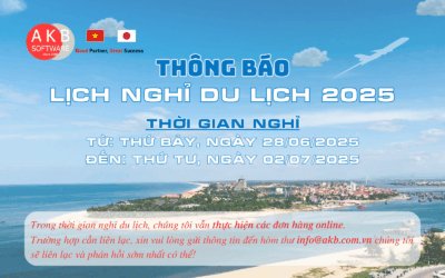 Thông báo nghỉ du lịch 2025