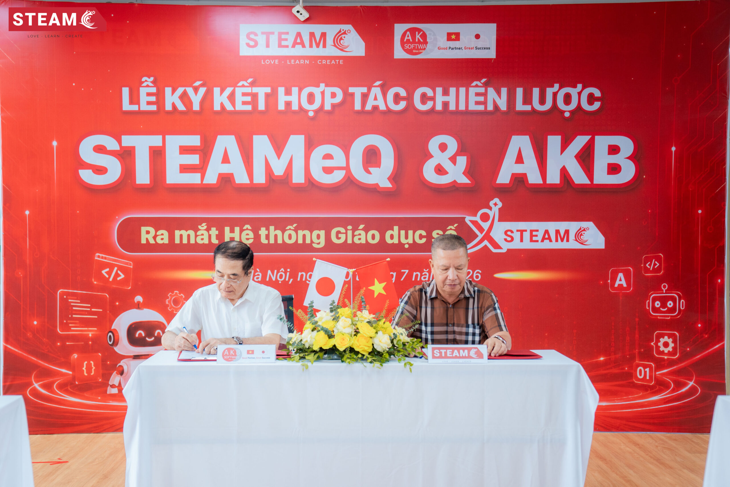 AKB SOFTWARE KÝ KẾT HỢP TÁC CHIẾN LƯỢC VỚI STEAMeQ